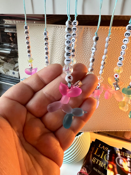 Anhänger “Melohni” mit Luftballon Hund