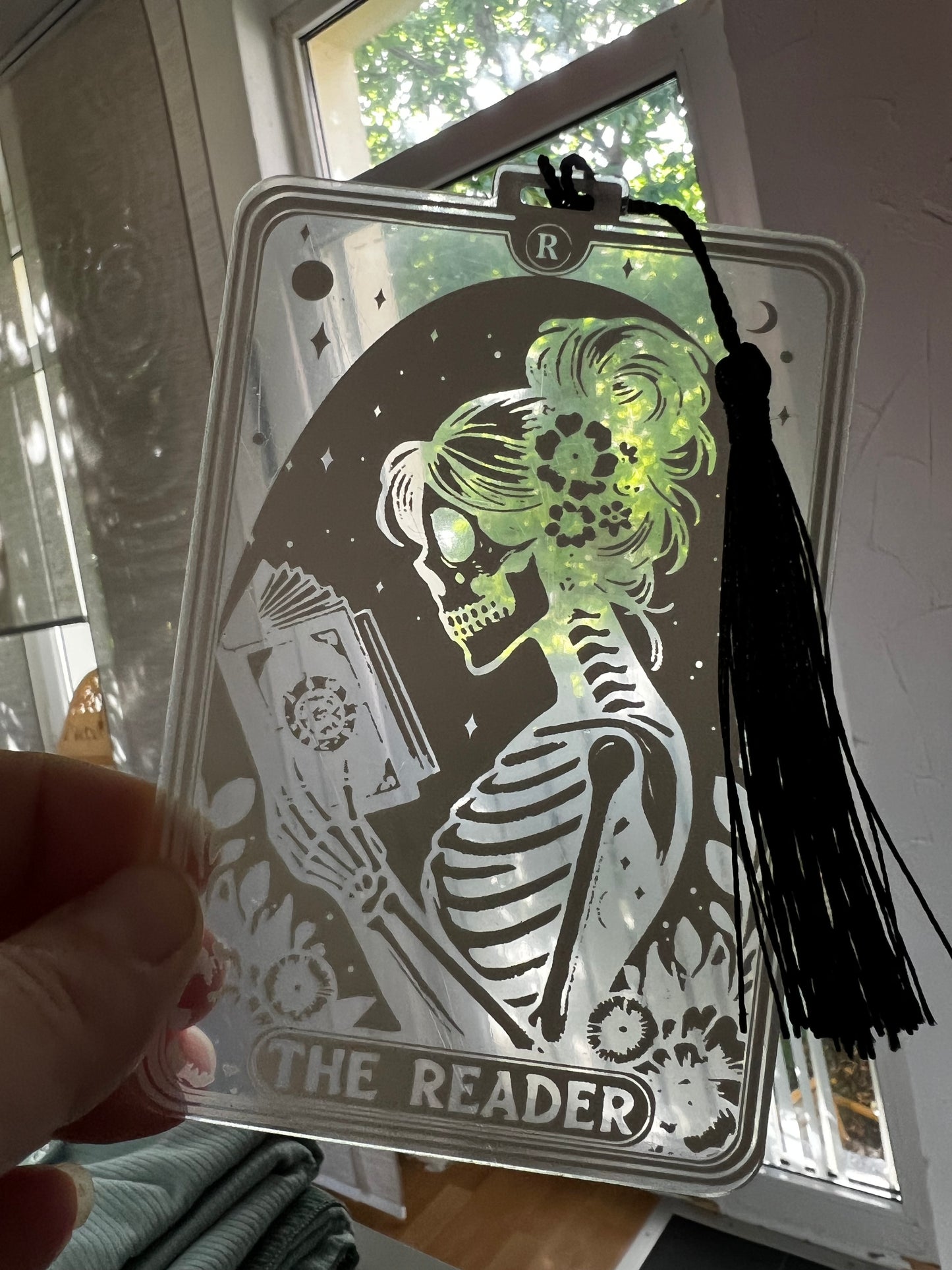 Lesezeichen aus Acryl transparent