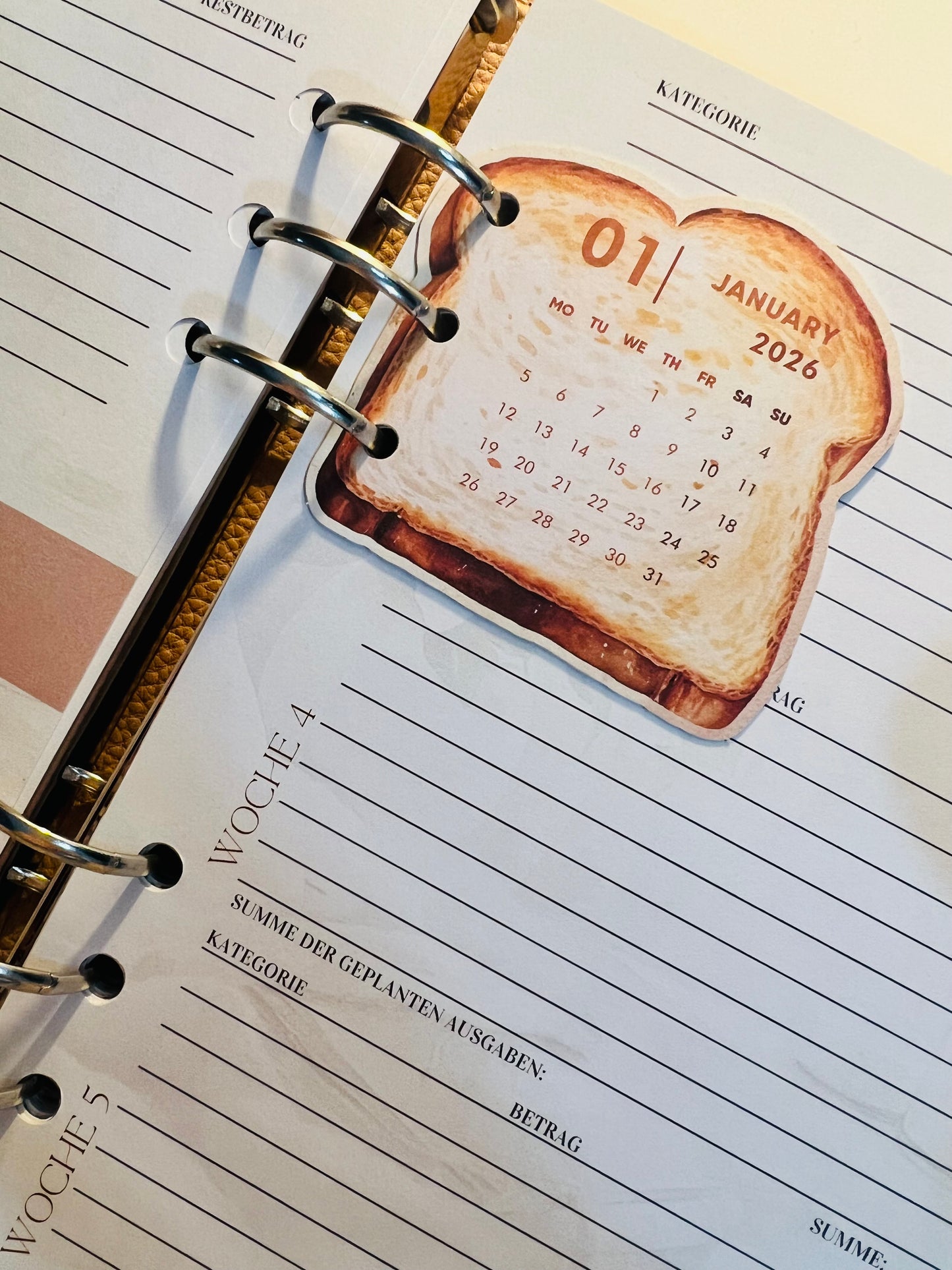 Mini Kalender- 12 Monate zum Heften