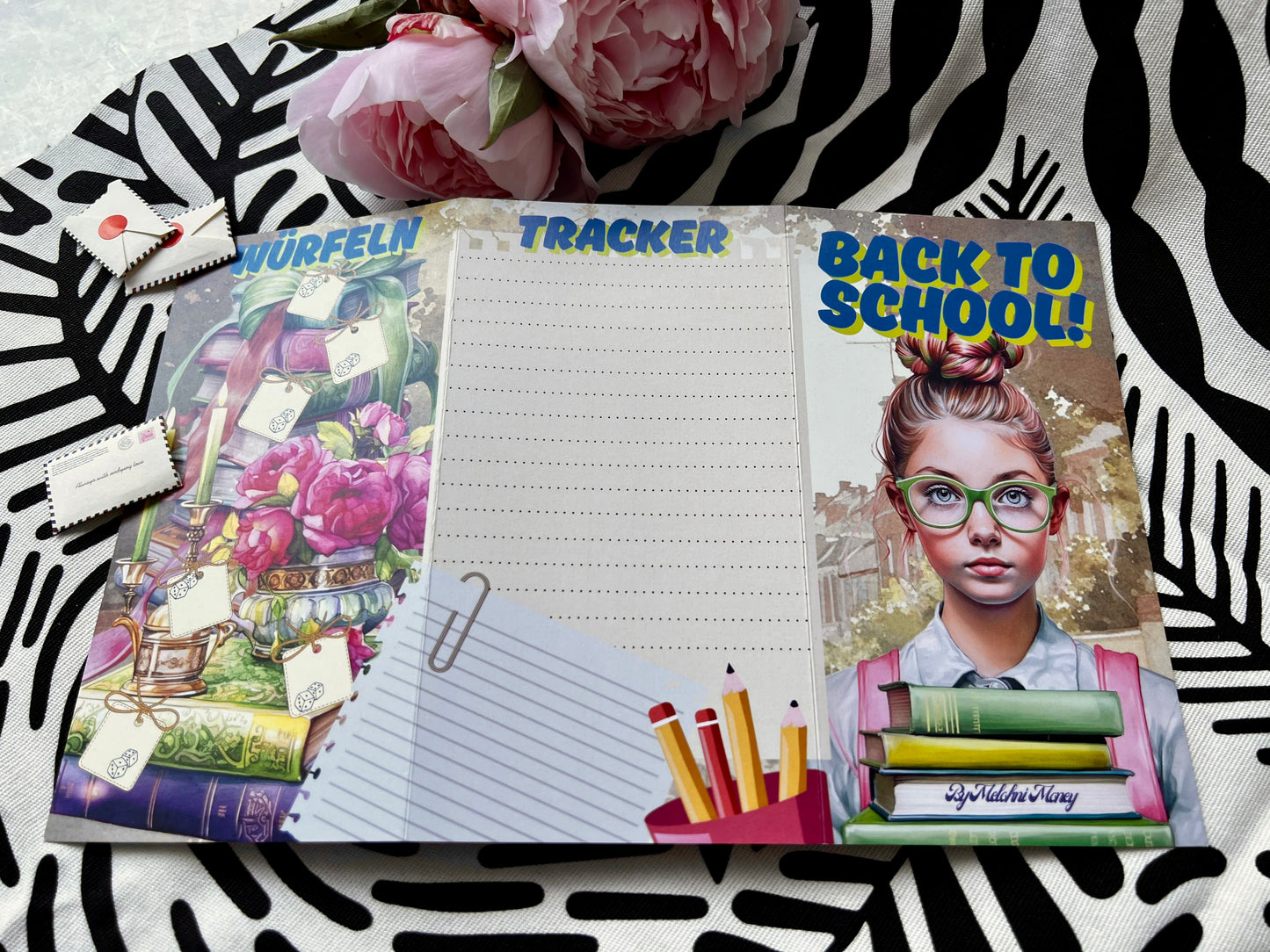 „Back to School“ Challenge mit Losen A6 3er Klappkarte