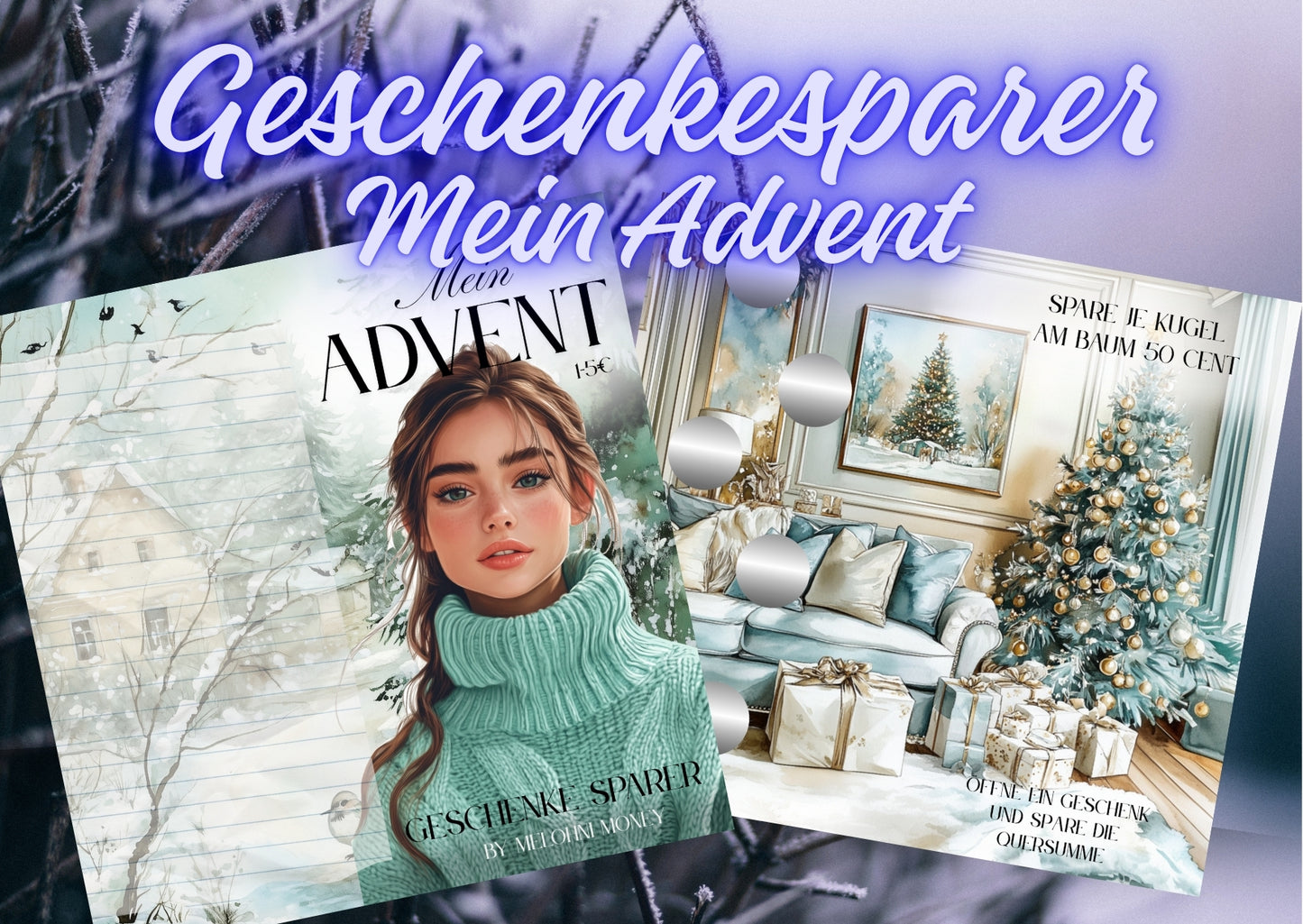 “Mein Advent” -Geschenkesparer A6 mit Sonderlosen