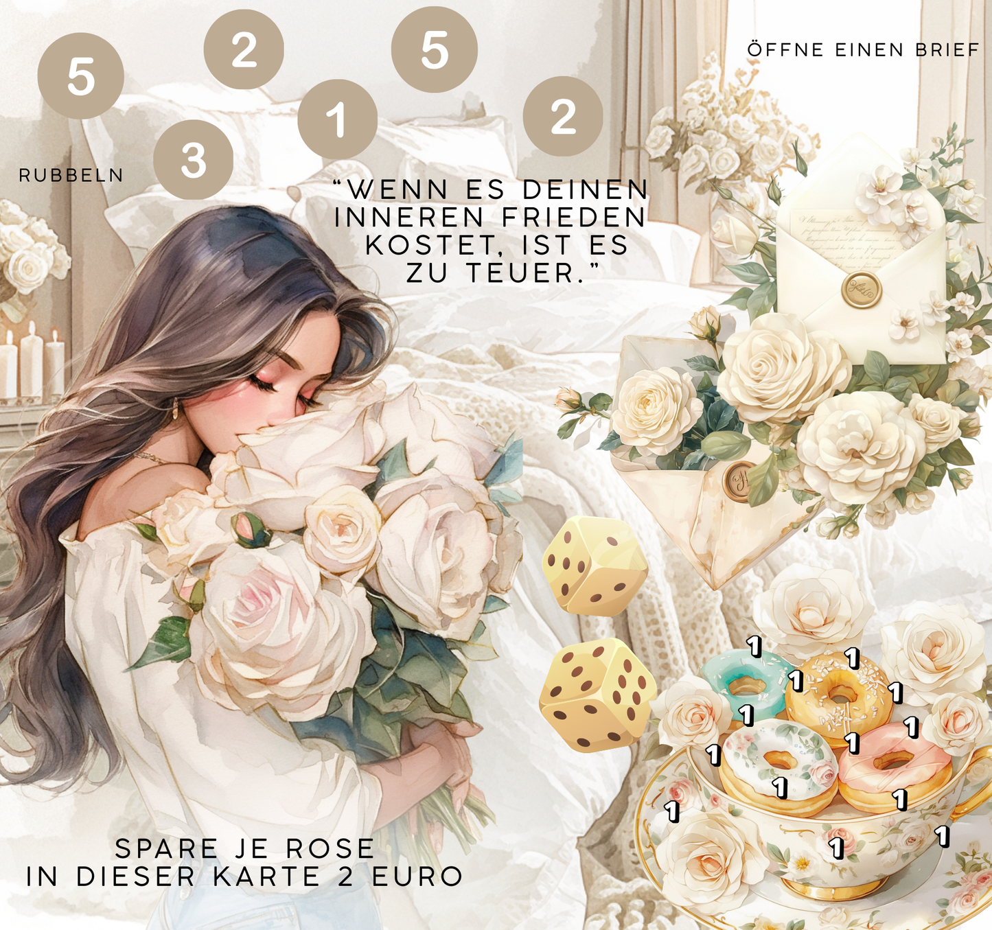 My Inner Peace Klappkarte A6 mit Losen