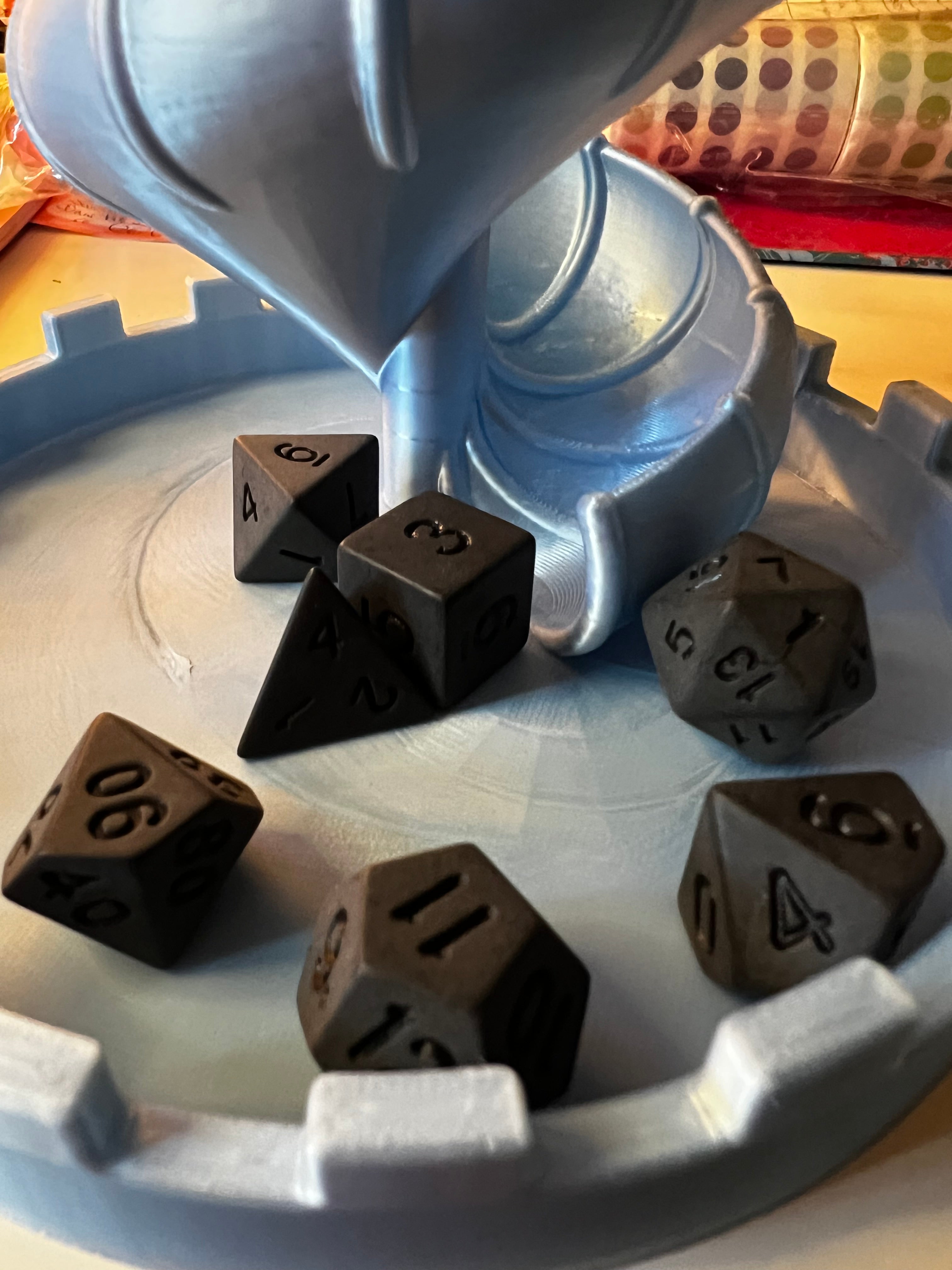 Würfel Set  „ Matt Schwarz“