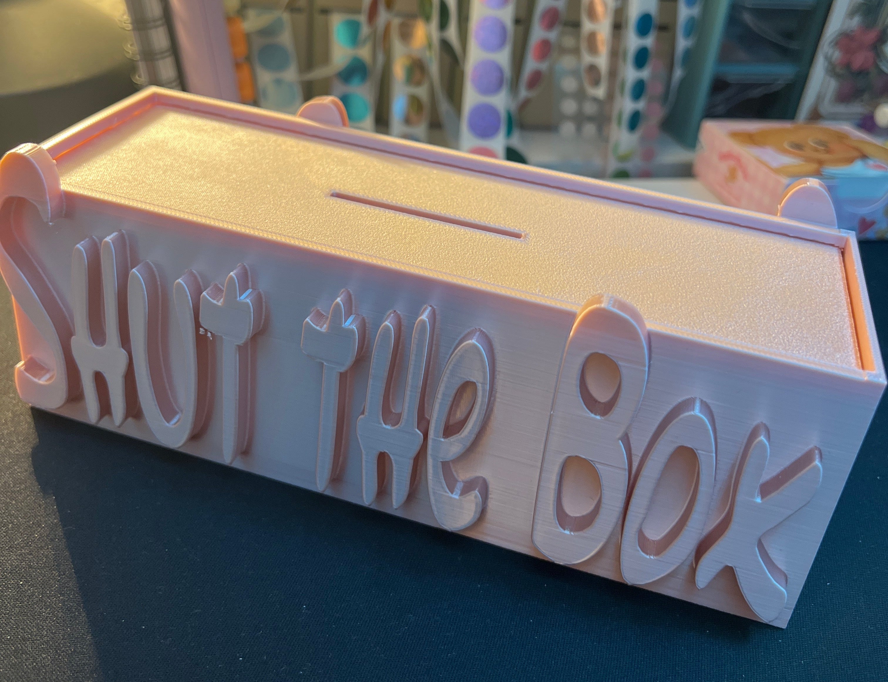 Shut the Box- Spardose Rosègold