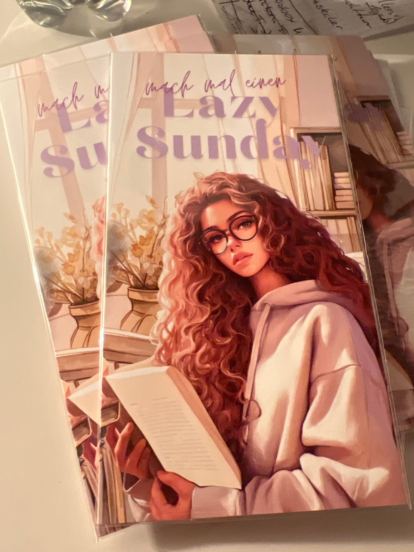 Lazy Sunday Klappkarte A6 Bingo mit Klebepunkten und Losen