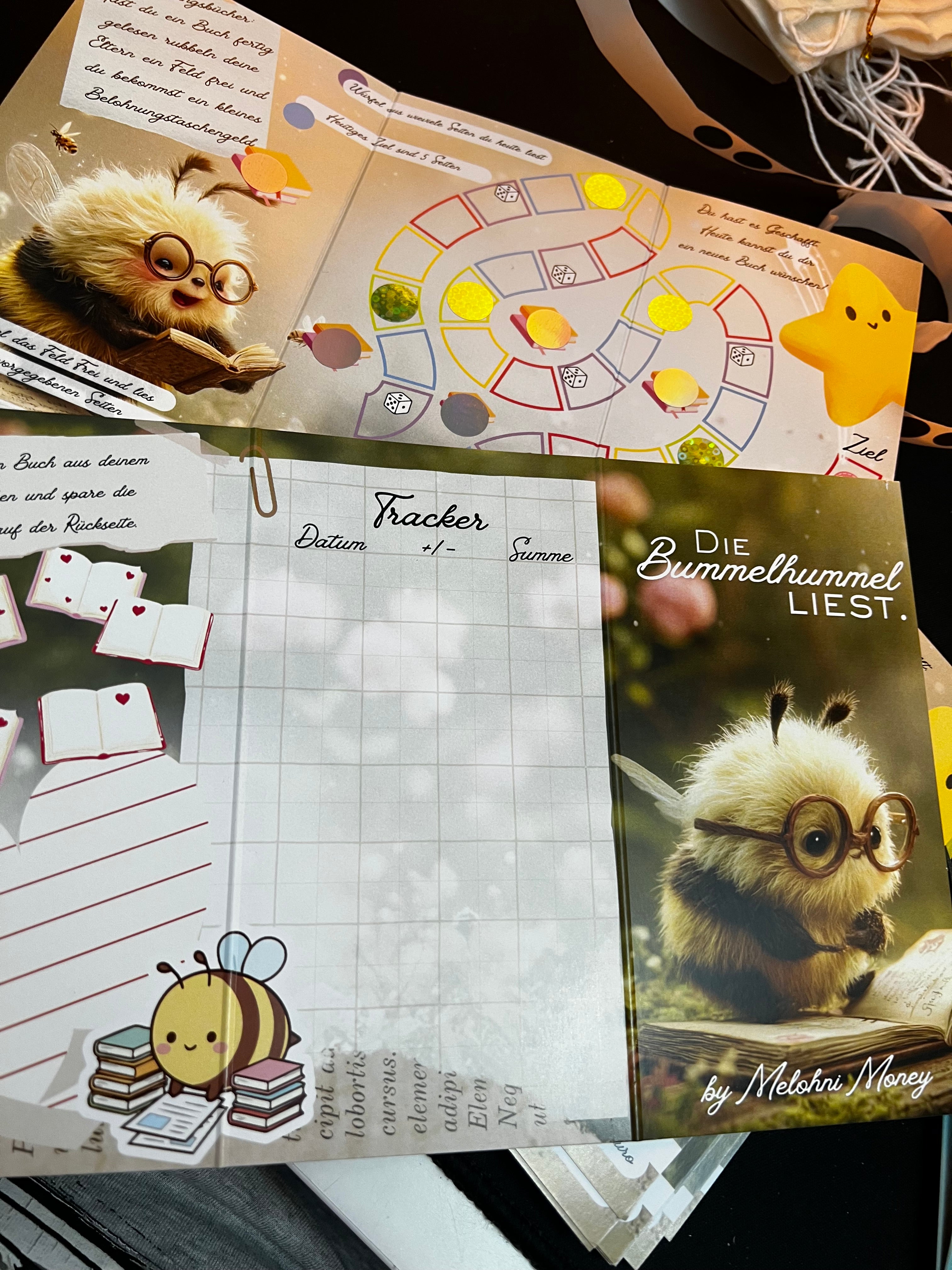 Bummelhummel- Sparset 3 Challenges mit Zubehör und Sammelkarte