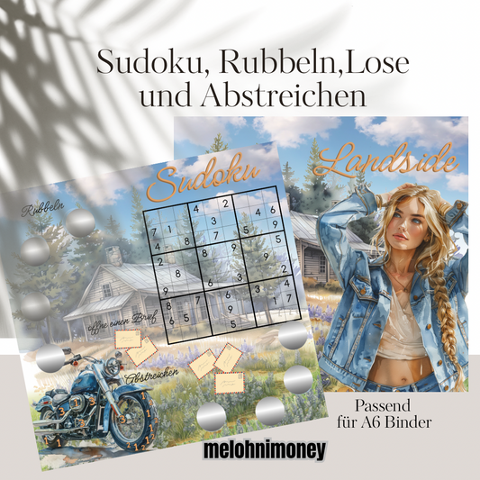 Landside Sodoku Klappkarte mit Losen