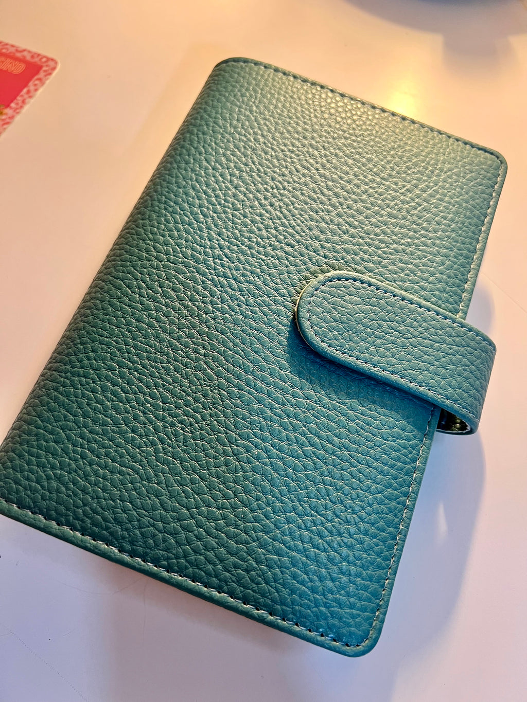 Binder A6 - Pebble mit Goldener Hardware