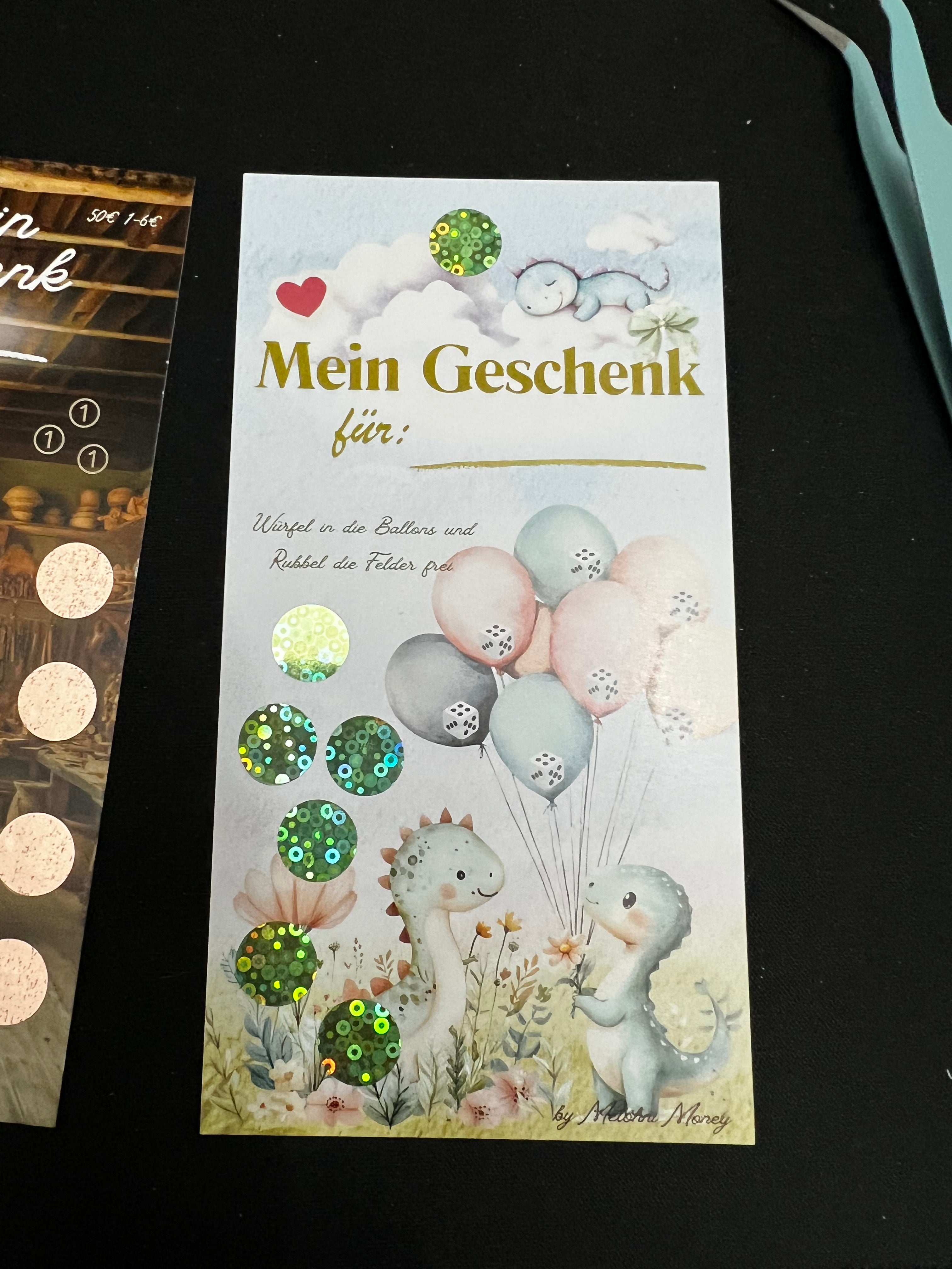 Geschenke Sparer Set personalisierbar- 4 Teilig A6
