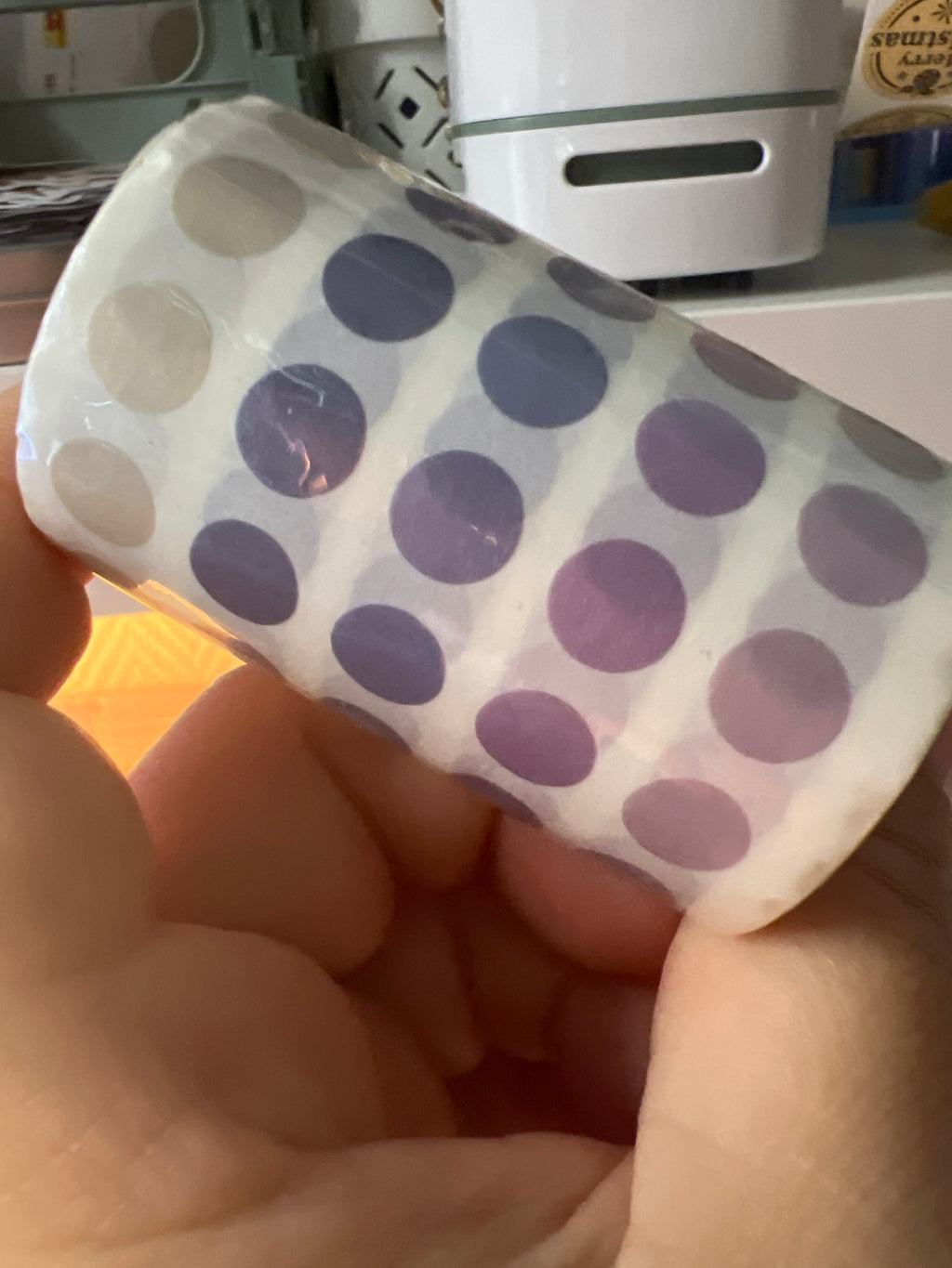 Klebepunkte 3 Meter Morandi, leicht transparent