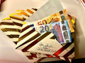 Umschlag für Geldgeschenke “Golden Stripes”