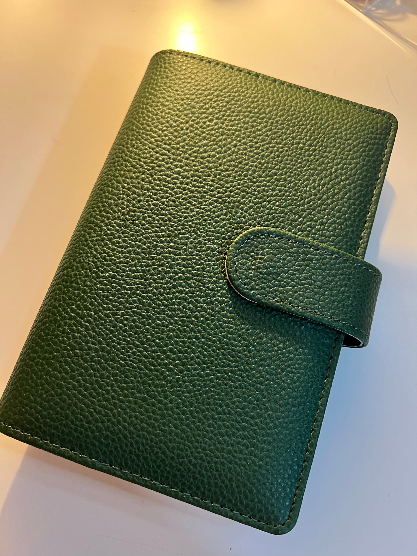 Binder A6 - Pebble mit Goldener Hardware