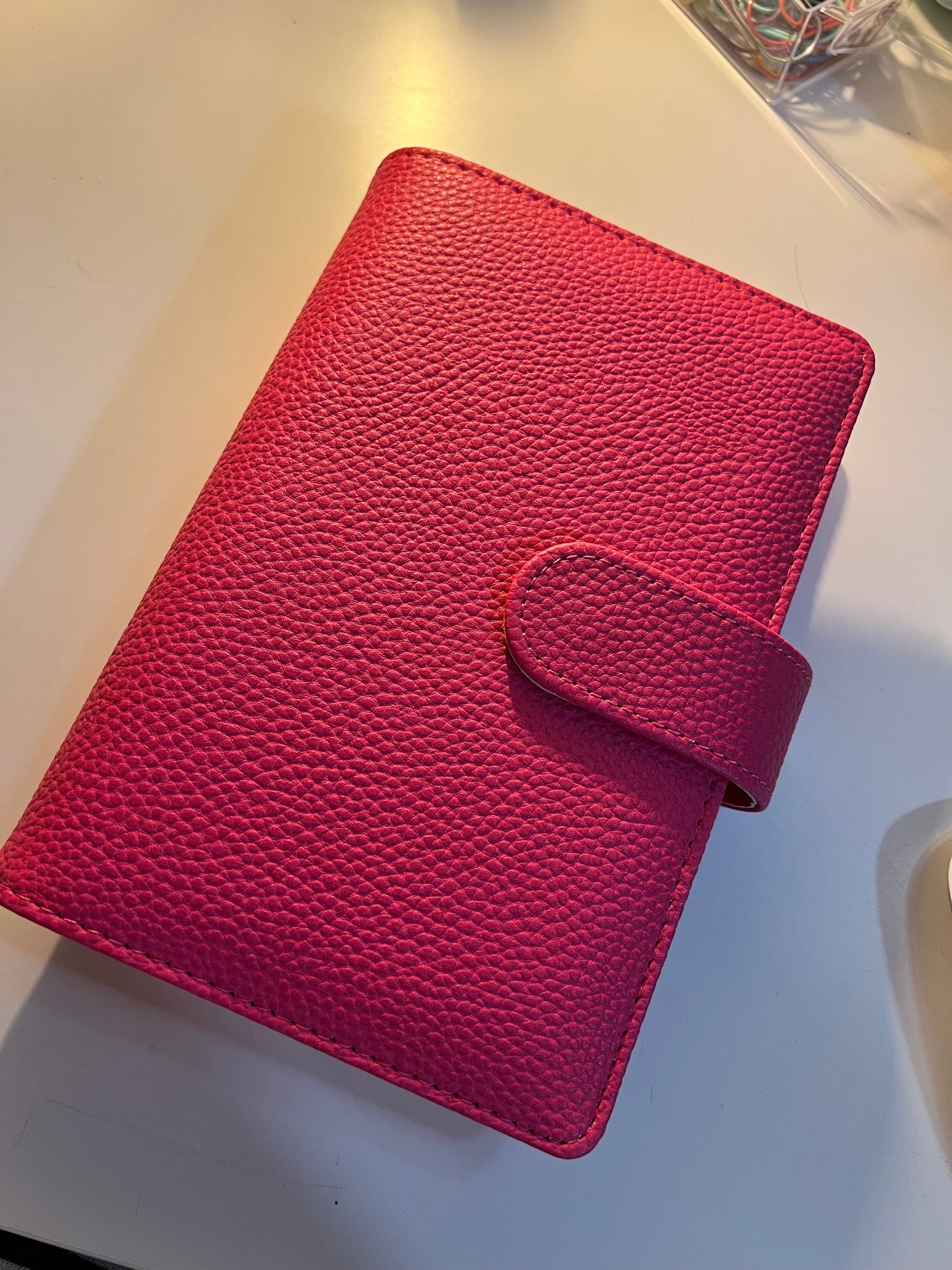 Binder A6 - Pebble mit Goldener Hardware