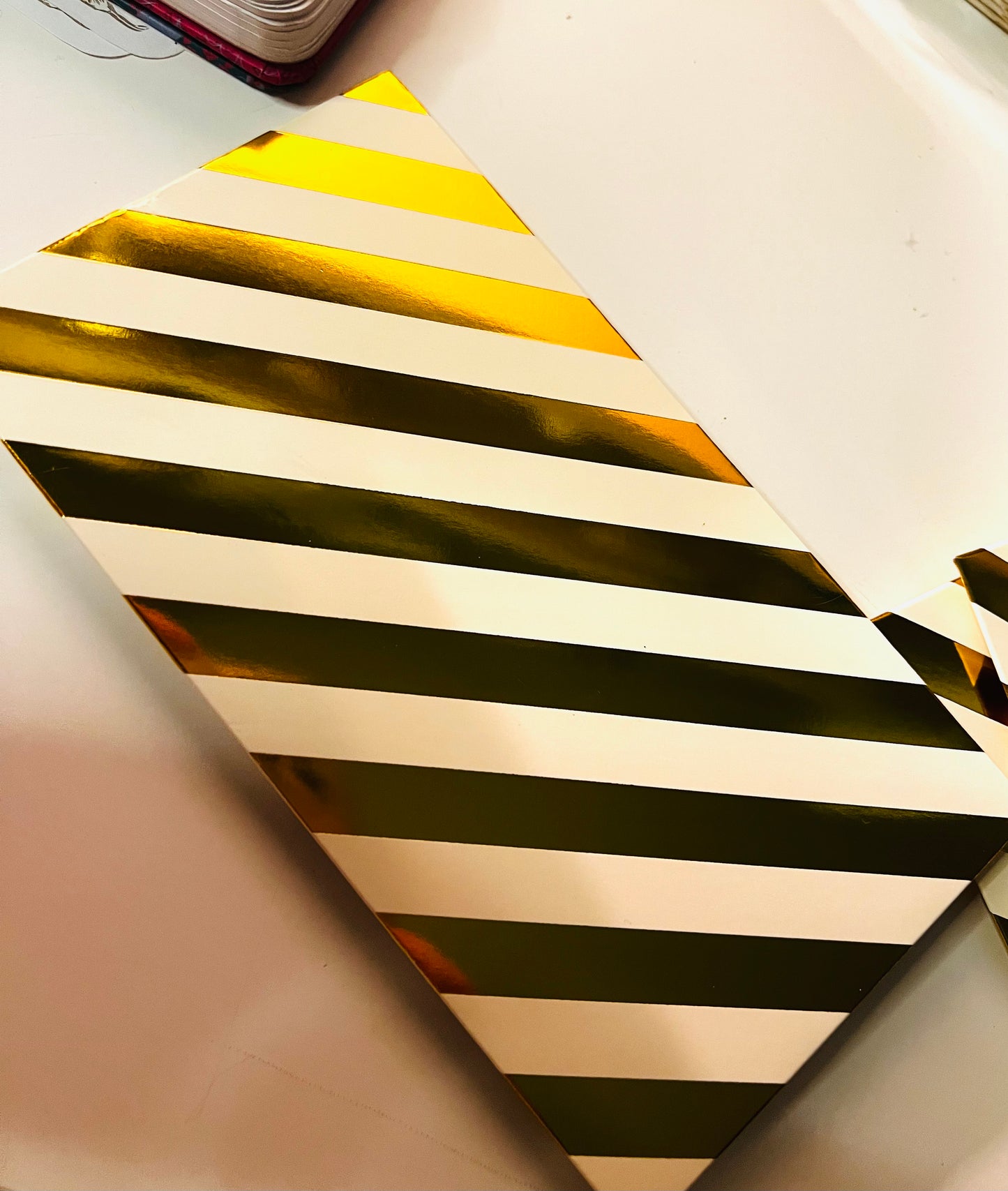 Umschlag für Geldgeschenke “Golden Stripes”