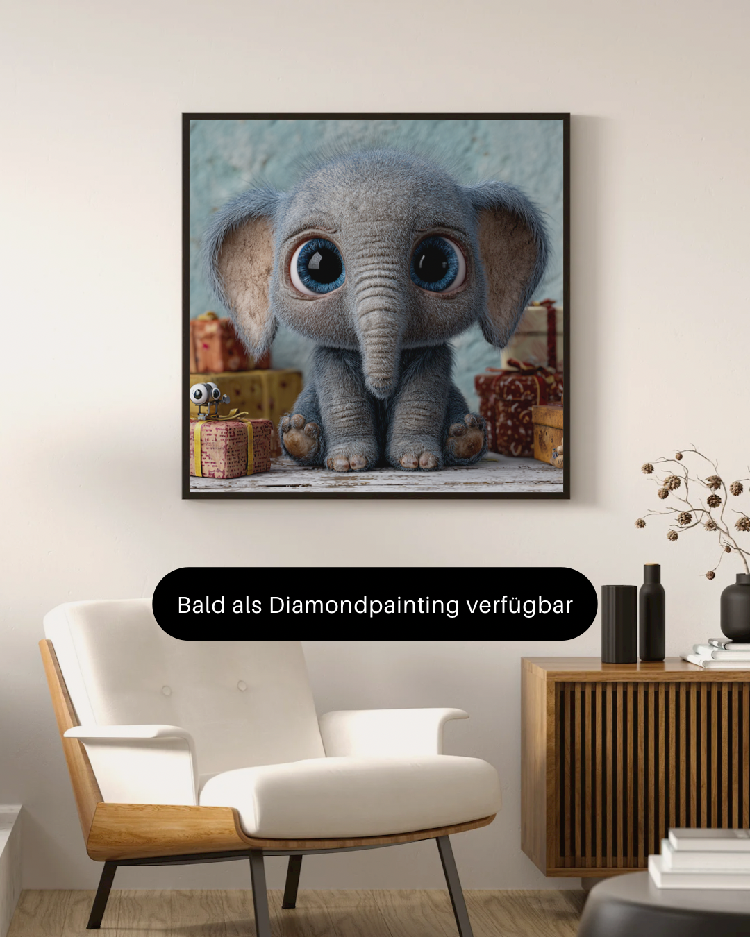 Diamond Painting 45x45cm Bildgröße mit Quadratischen Steinen, inkl. Zubehör