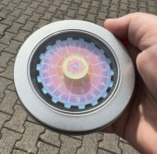 Würfel Spinner mit den sechs Würfelarten aus Acryl -doppelseitig