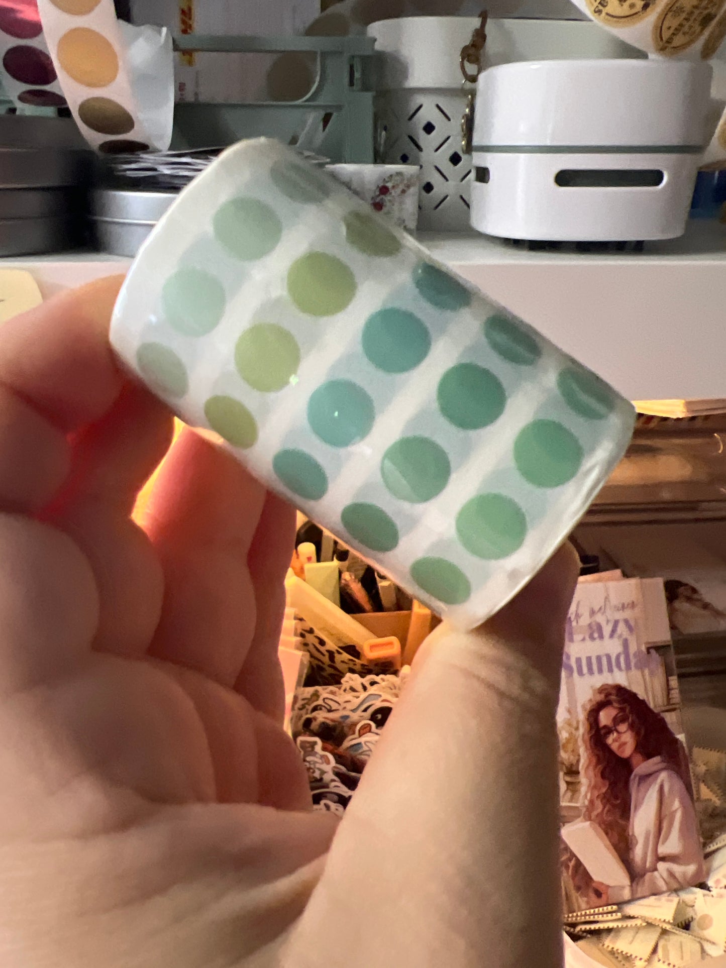 Klebepunkte 3 Meter Morandi, leicht transparent