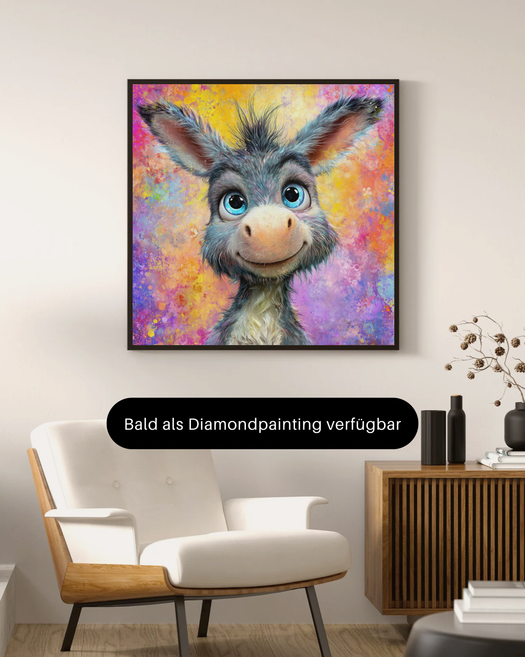 Diamond Painting 45x45cm Bildgröße mit Quadratischen Steinen, inkl. Zubehör