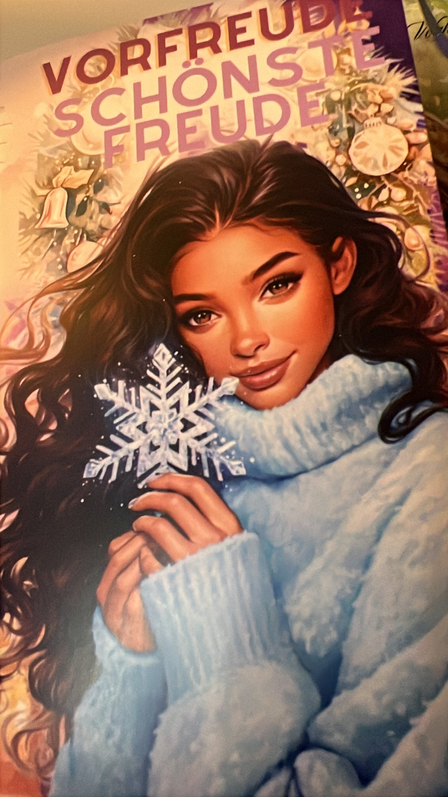 Vorfreude schönste Freude 3er Klappkarte A6 mit Losen