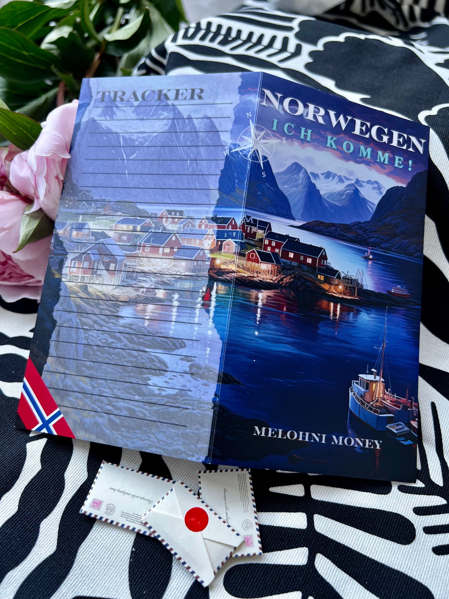 Klappkarte „ Norwegen“ A6 mit Losen