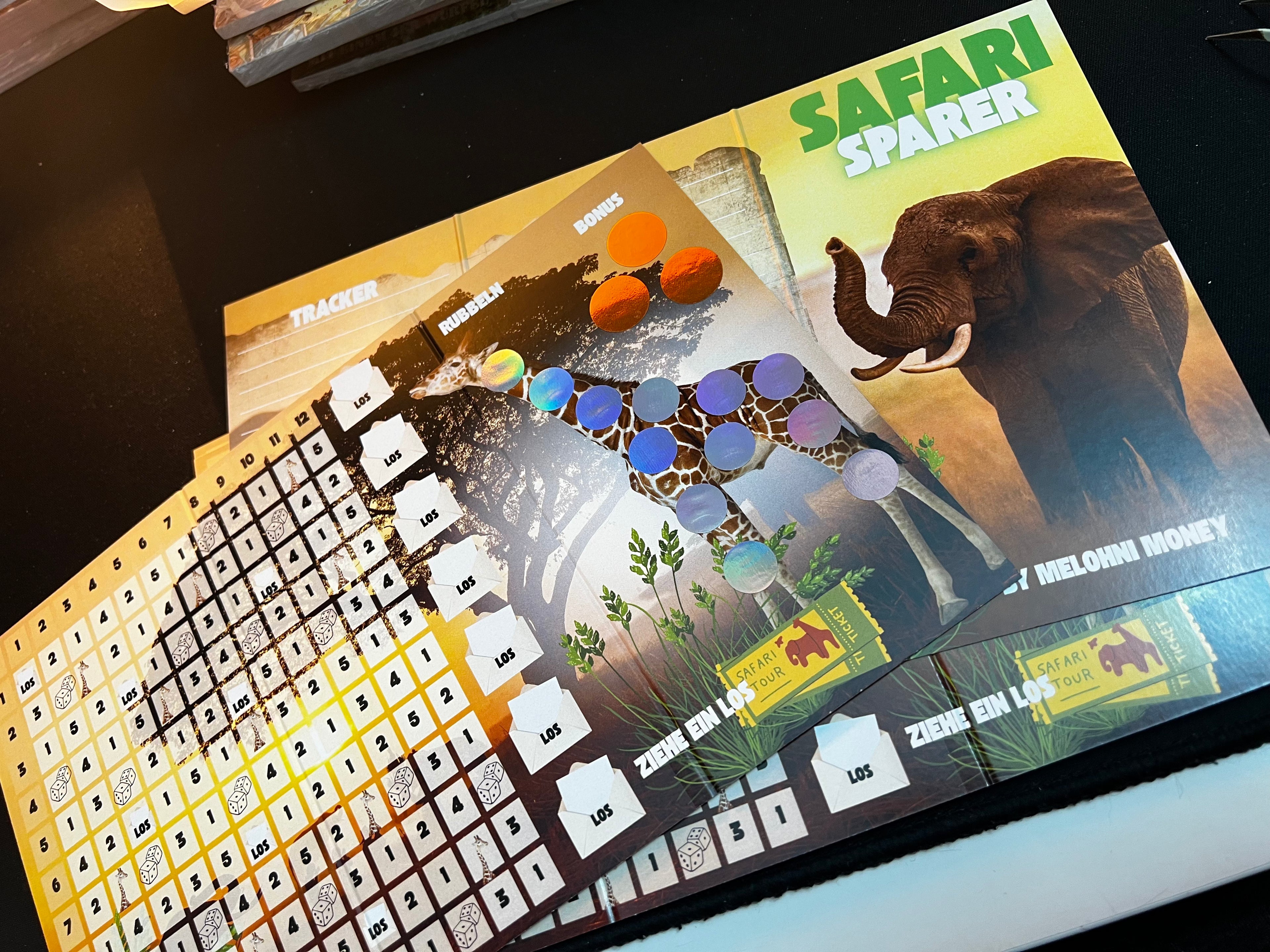 Safari Sparer A6 3er Klappkarte
