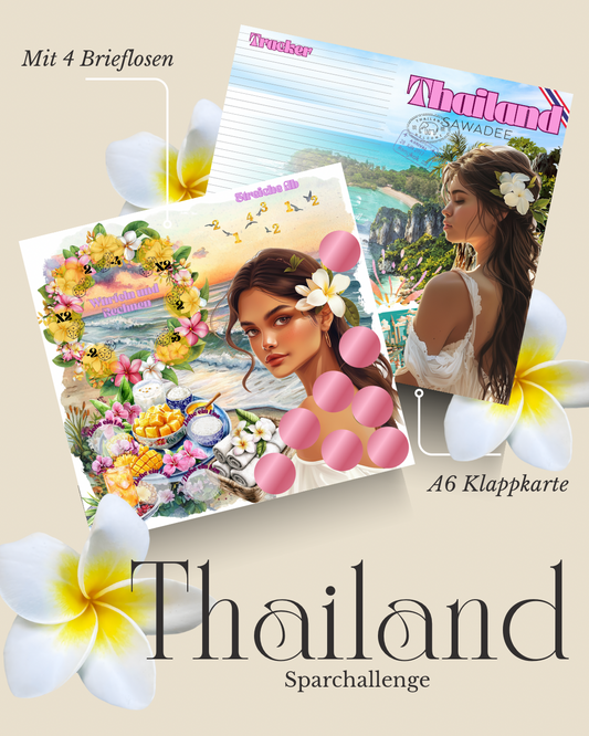 „Thailand“ Klappkarte mit Losen