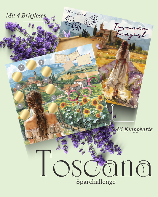 Klappkarte „ Toscana“ mit Losen