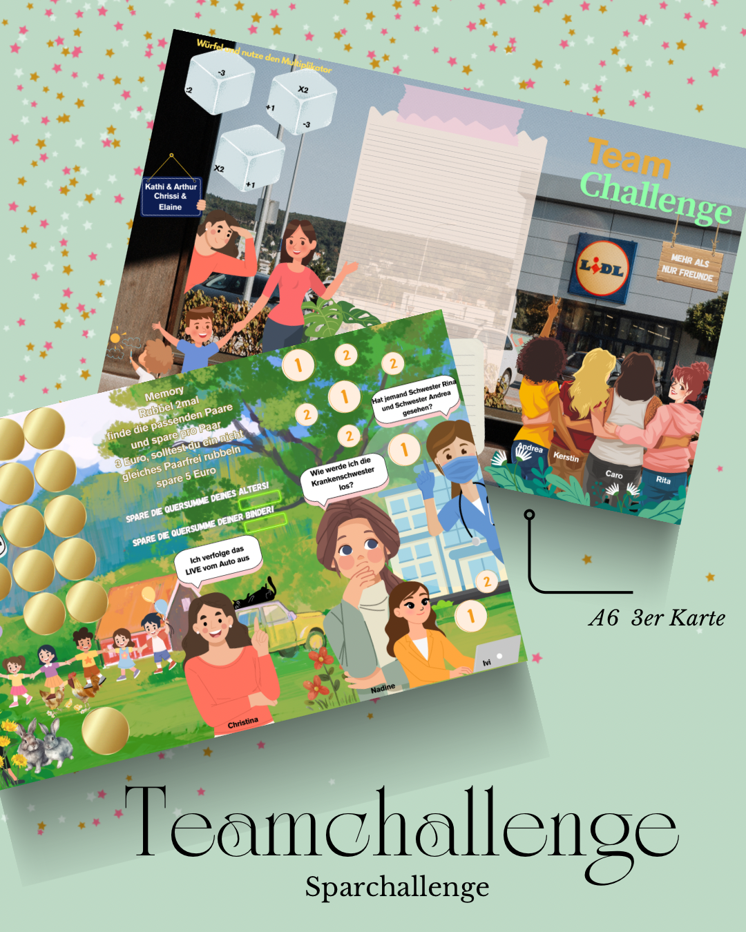 Teamchallenge mit Bonuskarte A6