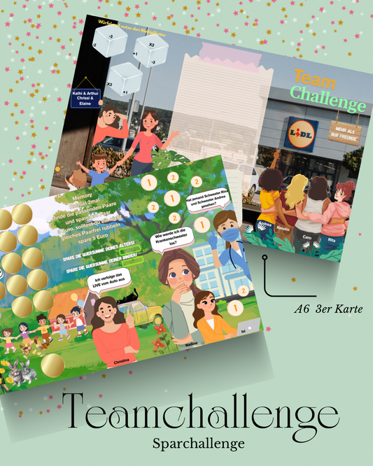Teamchallenge mit Bonuskarte A6