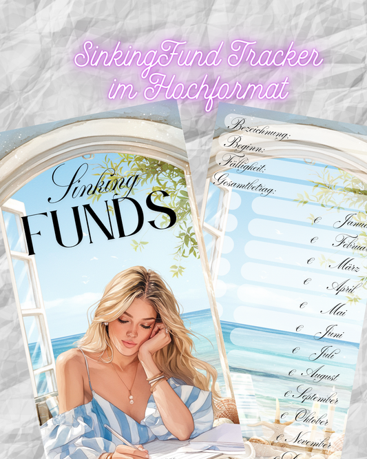 Sinking Fund Tracker für A6 Hüllen