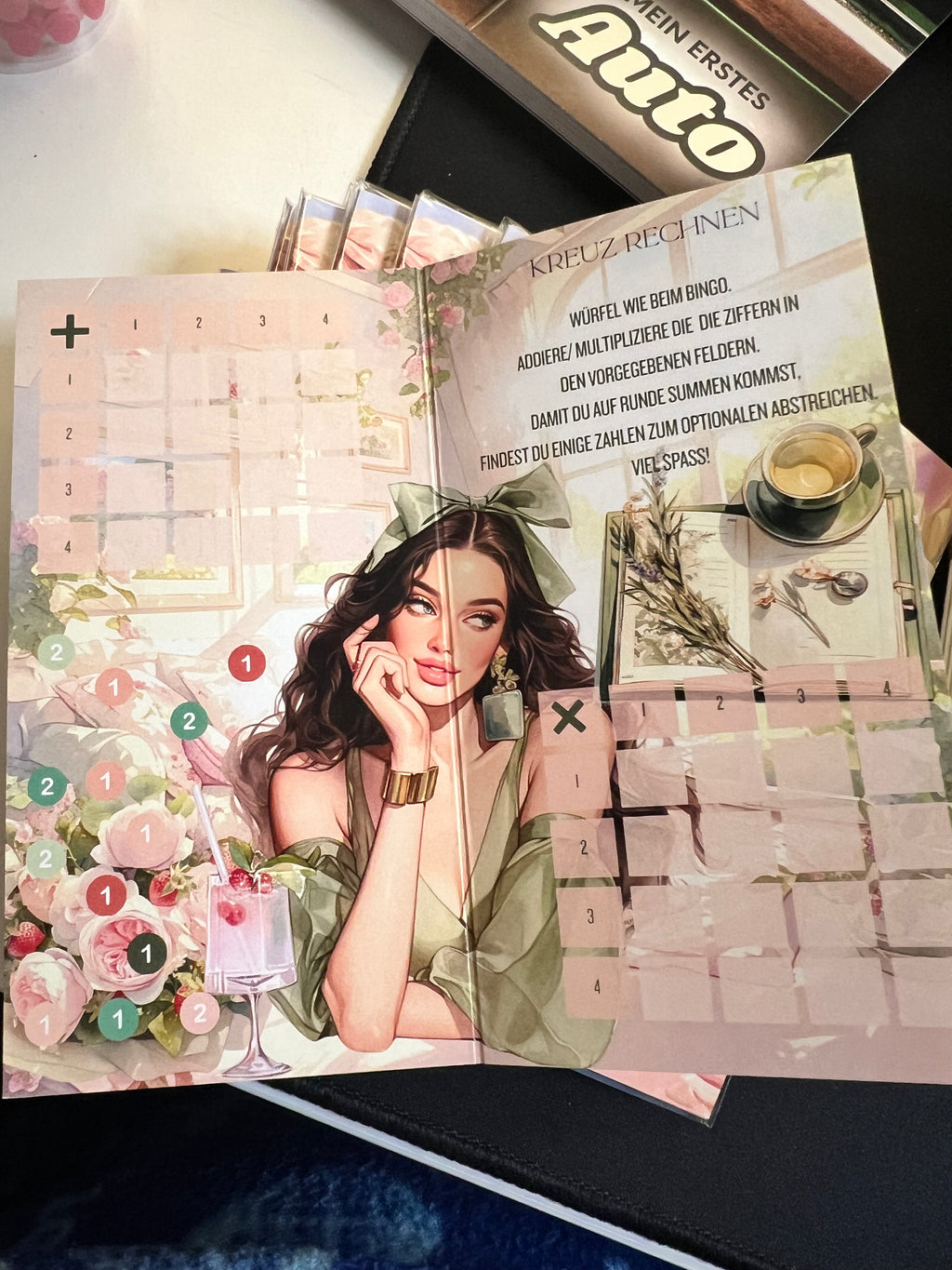 Miss Wildberry- Klappkarte A6 -Kreuzrechnen-