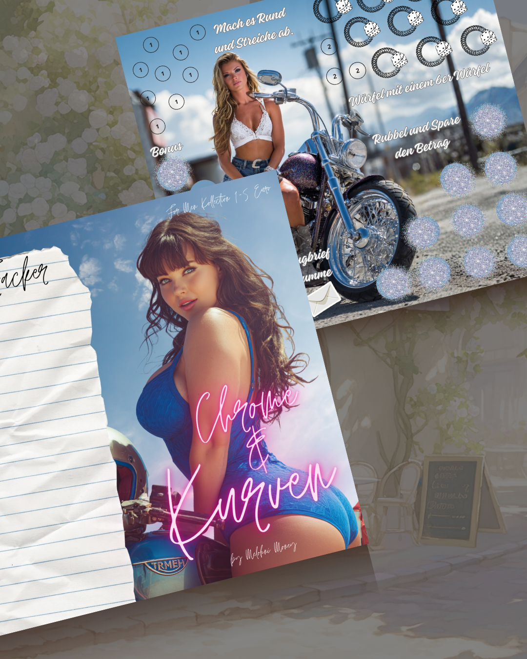 B Ware - “Chrome & Kurven“ Klappkarte Mix und Match for Men Collection ohne Lose