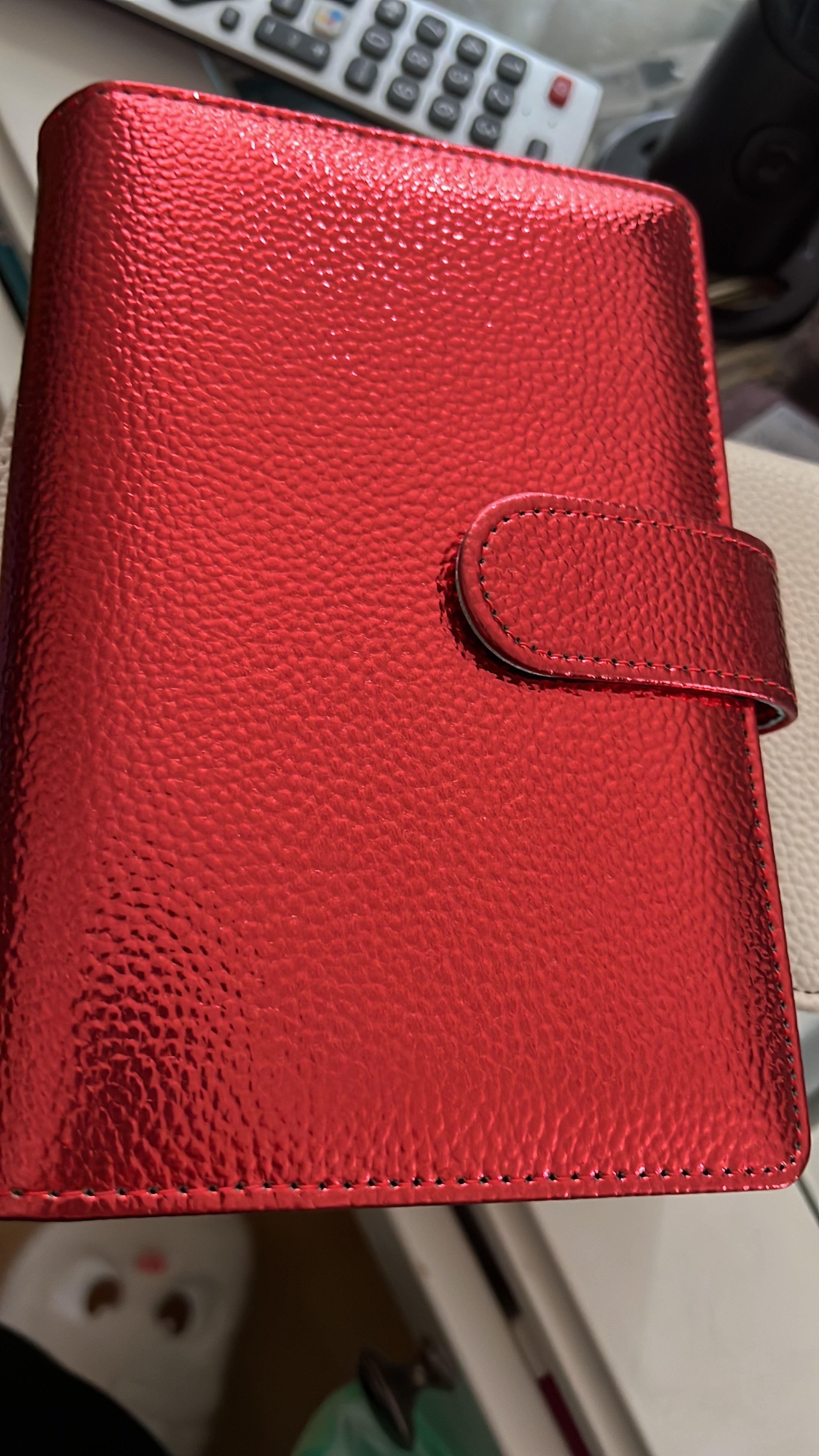 Binder A6 - Pebble mit Goldener Hardware